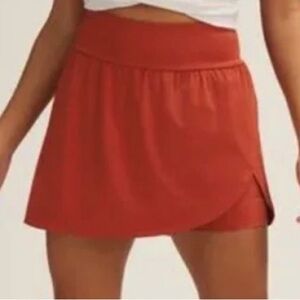 Women’s Backcountry Skort with side pocket, Sz S, Rust Red